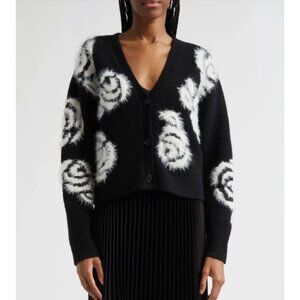 Cinq à Sept Aerin Abstract Floral Long Sleeve Sweater size XS